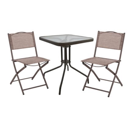 Αγόρασε ΣΕΤ ΕΞ.ΧΩΡΟΥ 3ΤΜΧ FIGO HM21036 ΤΡΑΠΕΖΙ FIGO & 2 ΠΤΥΣΣΟΜΕΝΕΣ ΚΑΡΕΚΛΕΣ ΚΑΦΕ σε μοναδική τιμή στο clickforshop.gr