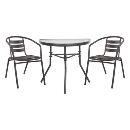 Αγόρασε ΣΕΤ ΕΞΩΤ.ΧΩΡΟΥ 3ΤΜΧ LAURA HM21112 ΤΡΑΠΕΖΙ ΗΜΙΚΥΚΛΙΚΟ & 2 ΠΟΛΥΘΡΟΝΕΣ- ΓΚΡΙ σε μοναδική τιμή στο clickforshop.gr