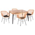 Αγόρασε ΣΕΤ ΕΞΩΤ.ΧΩΡΟΥ 5ΤΜΧ ALLEGRA HM21027 ΣΕ ΜΠΕΖ & ΜΑΥΡΟ ΧΡΩΜΑ WICKER-ΜΕΤΑΛΛΟ σε μοναδική τιμή στο clickforshop.gr