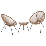 Αγόρασε ΣΕΤ ΕΞΩΤΕΡΙΚΟΥ ΧΩΡΟΥ 3ΤΜΧ ACAPULCO HM21100 TWISTED WICKER-ΜΕΤΑΛΛΟ σε μοναδική τιμή στο clickforshop.gr