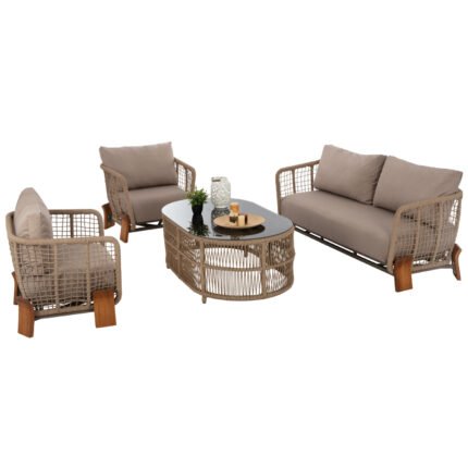 Αγόρασε ΣΕΤ ΕΞΩΤΕΡΙΚΟΥ ΧΩΡΟΥ OXFORD 4TMX ΙΡΟΚΟ ΣΧΟΙΝΙ ΓΥΑΛΙ ΑΣΦΑΛΕΙΑΣ HM5884.01 σε μοναδική τιμή στο clickforshop.gr