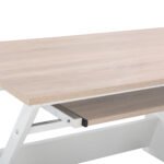 ΣΕΤ ΓΡΑΦΕΙΟΥ HM11769 2ΤΜΧ ΜΕΛΑΜΙΝΗ ΣΕ SONOMA- ΛΕΥΚΟ ΜΕΤΑΛΛΟ - Image 4