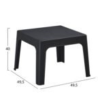 ΣΕΤ LOUNGE 3ΤΜΧ SLEEK HM21274.02 ΜΑΥΡΟ ΠΟΛΥΠΡΟΠΥΛΕΝΙΟ - Image 2