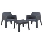 Αγόρασε ΣΕΤ LOUNGE 3ΤΜΧ SLEEK HM21274.10 ΓΚΡΙ ΠΟΛΥΠΡΟΠΥΛΕΝΙΟ σε μοναδική τιμή στο clickforshop.gr