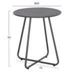 ΣΕΤ LOUNGE 3TMX ΕΞ.ΧΩΡΟΥ PONY HM21193 ΜΕΤΑΛΛΟ ΣΕ ΓΚΡΙ--ΣΥΝΘ.RATTAN ΣΕ ΛΕΥΚΟ-ΜΑΥΡΟ - Image 2