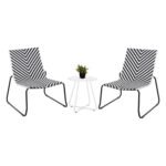 Αγόρασε ΣΕΤ LOUNGE 3TMX ΕΞ.ΧΩΡΟΥ PONY HM21193.02 ΜΕΤΑΛΛΟ ΚΑΙ ΣΥΝΘ.RATTAN ΣΕ ΛΕΥΚΟ-ΜΑΥΡΟ σε μοναδική τιμή στο clickforshop.gr