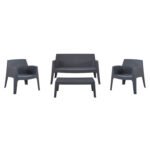 Αγόρασε ΣΕΤ LOUNGE 4ΤΜΧ SLEEK HM21275.10 ΓΚΡΙ ΠΟΛΥΠΡΟΠΥΛΕΝΙΟ σε μοναδική τιμή στο clickforshop.gr