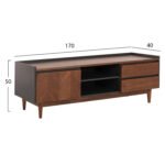 ΣΕΤ ΜΠΟΥΦΕΣ & ΕΠΙΠΛΟ ΤΗΛΕΟΡΑΣΗΣ ΒEEN HM21344 MDF ΜΕ ΚΑΠΛΑΜΑ ΚΑΡΥΔΙΑΣ - Image 2