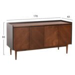 ΣΕΤ ΜΠΟΥΦΕΣ & ΕΠΙΠΛΟ ΤΗΛΕΟΡΑΣΗΣ ΒEEN HM21344 MDF ΜΕ ΚΑΠΛΑΜΑ ΚΑΡΥΔΙΑΣ - Image 3