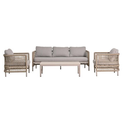 Αγόρασε ΣΕΤ ΣΑΛΟΝΙ 4ΤΜΧ SONDRA HM6251.02 ΑΛΟΥΜΙΝΙΟ & ΣΧΟΙΝΙ ΚΑΠΟΥΤΣΙΝΟ--ΜΑΞΙΛΑΡΙΑ ΣΕ ΜΠΕΖ σε μοναδική τιμή στο clickforshop.gr