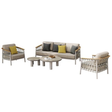 Αγόρασε ΣΕΤ ΣΑΛΟΝΙ 5ΤΜΧ STREAM HM6426.02 ΚΡΕΜ ΑΛΟΥΜΙΝΙΟ--ΜΠΕΖ ΣΧΟΙΝΙ & OLEFIN σε μοναδική τιμή στο clickforshop.gr