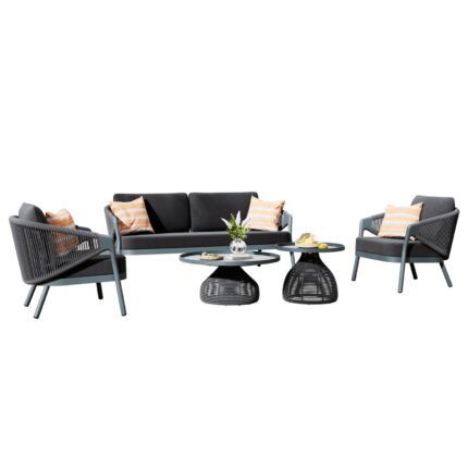 Αγόρασε ΣΕΤ ΣΑΛΟΝΙ 5ΤΜΧ DRISCOLL ΗM6473.01 ΣΚΟΥΡΟ ΓΚΡΙ ΑΛΟΥΜΙΝΙΟ-ΣΧΟΙΝΙ-OLEFIN ΥΦΑΣΜΑ σε μοναδική τιμή στο clickforshop.gr