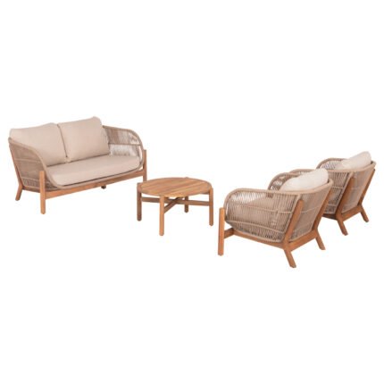 Αγόρασε ΣΕΤ ΣΑΛΟΝΙ ΕΞ.ΧΩΡΟΥ 4ΤΜΧ SANJI HM21213 ΞΥΛΟ ΑΚΑΚΙΑΣ-ΑΛΟΥΜΙΝΙΟ-ΣΧΟΙΝΙ σε μοναδική τιμή στο clickforshop.gr