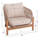 ΣΕΤ ΣΑΛΟΝΙ ΕΞ.ΧΩΡΟΥ 4ΤΜΧ SANJI HM21213 ΞΥΛΟ ΑΚΑΚΙΑΣ-ΑΛΟΥΜΙΝΙΟ-ΣΧΟΙΝΙ - Image 3