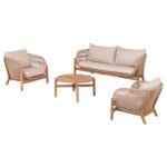 ΣΕΤ ΣΑΛΟΝΙ ΕΞ.ΧΩΡΟΥ 4ΤΜΧ SANJI HM21213 ΞΥΛΟ ΑΚΑΚΙΑΣ-ΑΛΟΥΜΙΝΙΟ-ΣΧΟΙΝΙ - Image 5