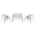 Αγόρασε ΣΕΤ ΣΑΛΟΝΙ ΕΞ.ΧΩΡΟΥ 4ΤΜΧ SLEEK HM21268.01 ΛΕΥΚΟ ΠΟΛΥΠΡΟΠΥΛΕΝΙΟ σε μοναδική τιμή στο clickforshop.gr