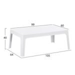 ΣΕΤ ΣΑΛΟΝΙ ΕΞ.ΧΩΡΟΥ 4ΤΜΧ SLEEK HM21268.01 ΛΕΥΚΟ ΠΟΛΥΠΡΟΠΥΛΕΝΙΟ - Image 4