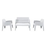 ΣΕΤ ΣΑΛΟΝΙ ΕΞ.ΧΩΡΟΥ 4ΤΜΧ SLEEK HM21268.01 ΛΕΥΚΟ ΠΟΛΥΠΡΟΠΥΛΕΝΙΟ - Image 5