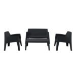 ΣΕΤ ΣΑΛΟΝΙ ΕΞ.ΧΩΡΟΥ 4ΤΜΧ SLEEK HM21268.02 ΜΑΥΡΟ ΠΟΛΥΠΡΟΠΥΛΕΝΙΟ - Image 5