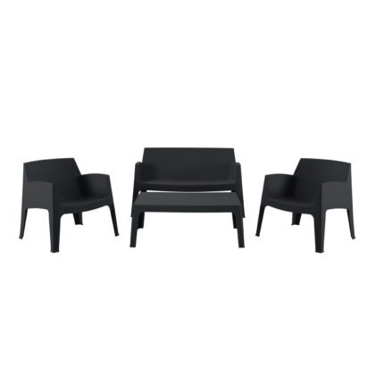 Αγόρασε ΣΕΤ ΣΑΛΟΝΙ ΕΞ.ΧΩΡΟΥ 4ΤΜΧ SLEEK HM21268.02 ΜΑΥΡΟ ΠΟΛΥΠΡΟΠΥΛΕΝΙΟ σε μοναδική τιμή στο clickforshop.gr