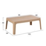 ΣΕΤ ΣΑΛΟΝΙ ΕΞ.ΧΩΡΟΥ 4ΤΜΧ SLEEK HM21268.03 ΚΑΠΟΥΤΣΙΝΟ ΠΟΛΥΠΡΟΠΥΛΕΝΙΟ - Image 4