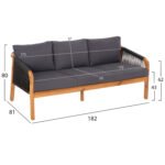 ΣΕΤ ΣΑΛΟΝΙ ΕΞ.ΧΩΡΟΥ 4ΤΜΧ ROSSWELL HM6084.01 ΞΥΛΟ ΑΚΑΚΙΑΣ-ΣΧΟΙΝΙ & ΜΑΞΙΛΑΡΙΑ ΑΝΘΡΑΚΙ - Image 2