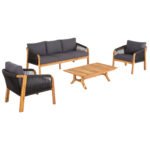 ΣΕΤ ΣΑΛΟΝΙ ΕΞ.ΧΩΡΟΥ 4ΤΜΧ ROSSWELL HM6084.01 ΞΥΛΟ ΑΚΑΚΙΑΣ-ΣΧΟΙΝΙ & ΜΑΞΙΛΑΡΙΑ ΑΝΘΡΑΚΙ - Image 5