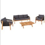 ΣΕΤ ΣΑΛΟΝΙ ΕΞ.ΧΩΡΟΥ 4ΤΜΧ ROSSWELL HM6084.01 ΞΥΛΟ ΑΚΑΚΙΑΣ-ΣΧΟΙΝΙ & ΜΑΞΙΛΑΡΙΑ ΑΝΘΡΑΚΙ - Image 6