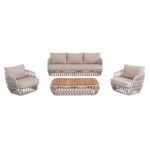 Αγόρασε ΣΕΤ ΣΑΛΟΝΙ ΕΞ.ΧΩΡΟΥ 4ΤΜΧ SABO HM6208.02 ΜΠΕΖ OLEFIN & P.E.ΣΧΟΙΝΙ-ΚΡΕΜ ΑΛΟΥΜ.-ΞΥΛΟ TEAK σε μοναδική τιμή στο clickforshop.gr