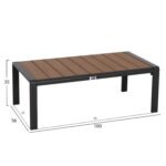 ΣΕΤ ΣΑΛΟΝΙ ΕΞ.ΧΩΡΟΥ 4ΤΜΧ SAFIN HM6278.03 ΑΛΟΥΜΙΝΙΟ & OLEFIN ΣΚΟΥΡΟ ΓΚΡΙ--POLYWOOD - Image 4