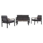 ΣΕΤ ΣΑΛΟΝΙ ΕΞ.ΧΩΡΟΥ 4ΤΜΧ SAFIN HM6278.03 ΑΛΟΥΜΙΝΙΟ & OLEFIN ΣΚΟΥΡΟ ΓΚΡΙ--POLYWOOD - Image 5