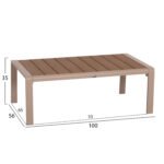 ΣΕΤ ΣΑΛΟΝΙ ΕΞ.ΧΩΡΟΥ 4ΤΜΧ SAFIN HM6278.04 ΑΛΟΥΜΙΝΙΟ ΚΑΠΟΥΤΣΙΝΟ--POLYWOOD--ΜΠΕΖ OLEFIN - Image 6