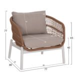 ΣΕΤ ΣΑΛΟΝΙ ΕΞ.ΧΩΡΟΥ 5ΤΜΧ MEMFIS HM6470.03 ΑΛΟΥΜΙΝΙΟ-ΣΧΟΙΝΙ-ΚΕΡΑΜΙΚΟ TOP--ΛΕΥΚΟ - Image 3