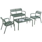 Αγόρασε ΣΕΤ ΣΑΛΟΝΙ ΕΞΩΤΕΡΙΚΟΥ ΧΩΡΟΥ 4ΤΜΧ KORVER HM21096.05 ΠΟΛΥΠΡΟΠΥΛΕΝΙΟ DARK OLIVE GREEN σε μοναδική τιμή στο clickforshop.gr