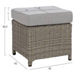 ΣΕΤ ΣΑΛΟΝΙ ΓΩΝΙΑ ΑΛΟΥΜΙΝΙΟΥ ΜΕ ΔΥΟ ΣΚΑΜΠΟ ΚΑΙ ΤΡΑΠΕΖΙ ΓΚΡΙ HM5144.21 - Image 4