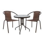 Αγόρασε ΣΕΤ ΤΡΑΠΕΖΑΡΙΑ 3ΤΜΧ ΚΑΡΕΚΛΕΣ ΚΑΙ ΤΡΑΠΕΖΙ Φ60 HM5178.02 σε μοναδική τιμή στο clickforshop.gr