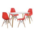 Αγόρασε ΣΕΤ ΤΡΑΠΕΖΑΡΙΑ 5Τ ΤΡΑΠΕΖΙ MINIMAL 120x80x73 cm-TWIST ΚΟΚΚΙΝ HM10080.04 σε μοναδική τιμή στο clickforshop.gr