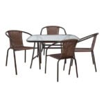 Αγόρασε ΣΕΤ ΤΡΑΠΕΖΑΡΙΑ ΚΑΦΕ ΜΕΤΑΛΛΙΚΗ 5ΤΜΧ 4 ΚΑΡΕΚΛΕΣ ΚΑΙ ΤΡΑΠΕΖΙ 120Χ70 HM5192.02 σε μοναδική τιμή στο clickforshop.gr