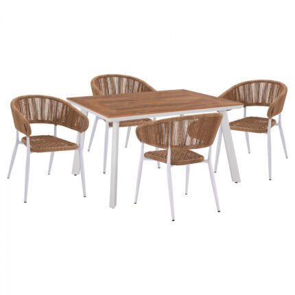 Αγόρασε ΣΕΤ ΤΡΑΠΕΖΑΡΙΑ 5ΤΜΧ ΜΕ ΤΡΑΠΕΖΙ POLYWOOD 120Χ80 & ΠΟΛΥΘΡΟΝΕΣ ΛΕΥΚΕΣ HM11428 σε μοναδική τιμή στο clickforshop.gr