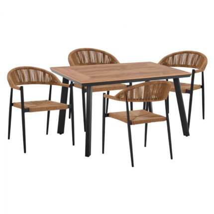 Αγόρασε ΣΕΤ ΤΡΑΠΕΖΑΡΙΑ 5ΤΜΧ ΜΕ ΤΡΑΠΕΖΙ POLYWOOD 120Χ80 & ΠΟΛΥΘΡΟΝΕΣ ΑΝΘΡΑΚΙ HM11429 σε μοναδική τιμή στο clickforshop.gr