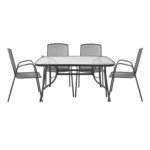 Αγόρασε ΣΕΤ ΤΡΑΠΕΖΑΡΙΑ 5ΤΜΧ ΤΡΑΠΕΖΙ ΓΚΡΙ & 4 ΚΑΡΕΚΛΕΣ ΠΟΛΥΘΡΟΝΕΣ ΑΝΘΡΑΚΙ σε μοναδική τιμή στο clickforshop.gr