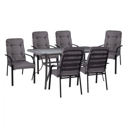 Αγόρασε ΣΕΤ ΤΡΑΠΕΖΑΡΙΑ 7ΤΜΧ ΤΡΑΠΕΖΙ BRUNO 150X90 ΜΕ ΠΟΛΥΘΡΟΝΕΣ ENDIKA ΓΚΡΙ HM11475 σε μοναδική τιμή στο clickforshop.gr