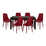 ΣΕΤ ΤΡΑΠΕΖΑΡΙΑ 7ΤMX ΤΡΑΠΕΖΙ 150+44Χ90 MOLI ΜΠΟΡΝΤΩ HM10014.04 - Image 2