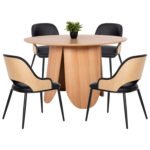 Αγόρασε ΣΕΤ ΤΡΑΠΕΖΑΡΙΑ ΕΣΩΤ. ΧΩΡΟΥ 5ΤΜΧ HM11971 ΤΡΑΠΕΖΙ DENTY & 4 ΚΑΡΕΚΛΕΣ DELF(ΟΑΚ-ΜΑΥΡΟ) σε μοναδική τιμή στο clickforshop.gr