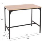 ΣΕΤ ΤΡΑΠΕΖΑΡΙΑ ΜΠΑΡ 5ΤΜΧ BOXY HM9882.01 ΜΑΥΡΟ ΜΕΤΑΛΛΟ-ΜΕΛΑΜΙΝΗ ΣΕ SONAMA - Image 3