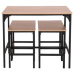 ΣΕΤ ΤΡΑΠΕΖΑΡΙΑ ΜΠΑΡ 5ΤΜΧ BOXY HM9882.01 ΜΑΥΡΟ ΜΕΤΑΛΛΟ-ΜΕΛΑΜΙΝΗ ΣΕ SONAMA - Image 5