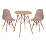 Αγόρασε ΣΕΤ ΤΡΑΠΕΖΑΡΙΑΣ 3ΤΜΧ TWIST HM21370 ΣΤΡΟΓΓΥΛΟ ΤΡΑΠΕΖΙ Φ60 & 2 ΚΑΡΕΚΛΕΣ ΣΕ ΚΑΠΟΥΤΣΙΝΟ σε μοναδική τιμή στο clickforshop.gr