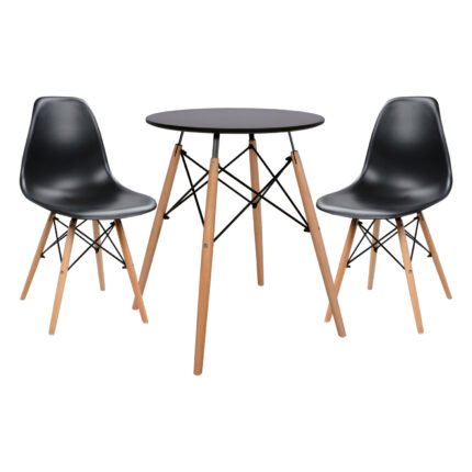 Αγόρασε ΣΕΤ ΤΡΑΠΕΖΑΡΙΑΣ 3ΤΜΧ TWIST HM21371 ΣΤΡΟΓΓΥΛΟ ΤΡΑΠΕΖΙ Φ60 & 2 ΚΑΡΕΚΛΕΣ ΣΕ ΜΑΥΡΟ σε μοναδική τιμή στο clickforshop.gr