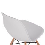 ΣΕΤ ΤΡΑΠΕΖΑΡΙΑΣ 3ΤΜΧ TWIST HM21372 ΣΤΡΟΓΓΥΛΟ ΤΡΑΠΕΖΙ Φ80 & 2 ΚΑΡΕΚΛΕΣ ΣΕ ΛΕΥΚΟ - Image 5