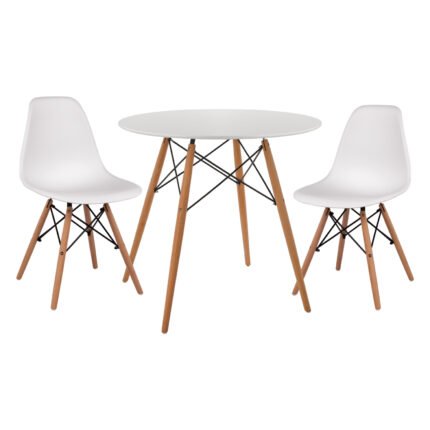 Αγόρασε ΣΕΤ ΤΡΑΠΕΖΑΡΙΑΣ 3ΤΜΧ TWIST HM21372 ΣΤΡΟΓΓΥΛΟ ΤΡΑΠΕΖΙ Φ80 & 2 ΚΑΡΕΚΛΕΣ ΣΕ ΛΕΥΚΟ σε μοναδική τιμή στο clickforshop.gr